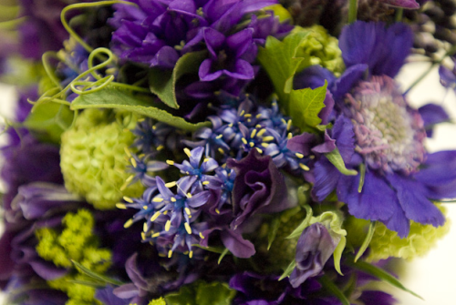 purple spring bouquet, detail1, Françoise Weeks