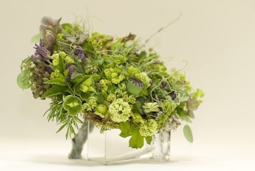 late spring woodland bouquet with green texture , Françoise Weeks