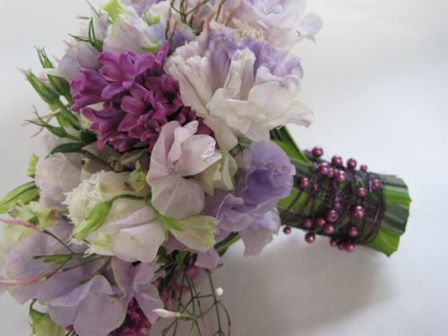 white and lavender spring bouquet, Françoise Weeks