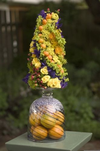 oranges, flowers and texture, Françoise Weeks