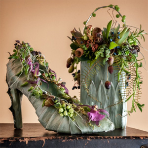 botanical purse and shoe 5, Françoise Weeks